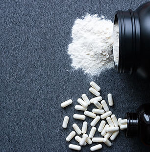 Private label nutritional supplement capsules.
